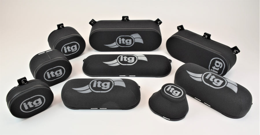 ITG JC20 Megaflow Filter – 40mm – Straight Sided – Black Frame