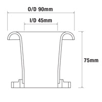 FR45-75 Full Radiused Air Horn