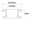 ITG Accessories FR48-40 Full Radiused Air Horn