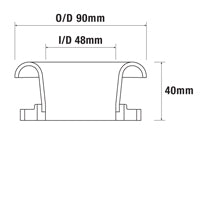 FR48-40 Full Radiused Air Horn