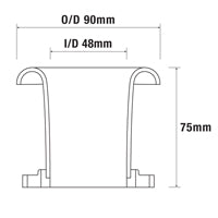 FR48-75 Full Radiused Air Horn