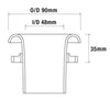 ITG Accessories FR48-SP Full Radiused Air Horn